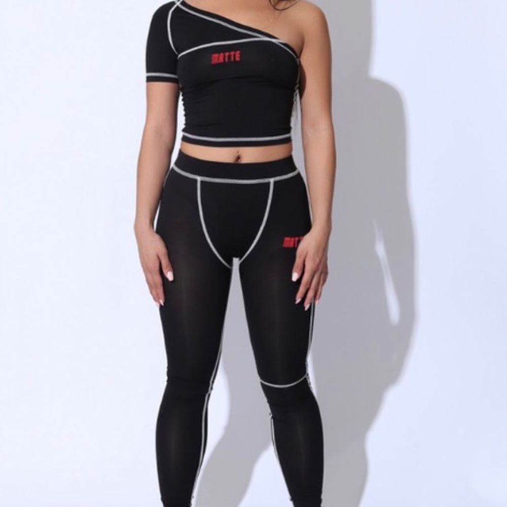 Matte Brand Caution Fitness Leggings